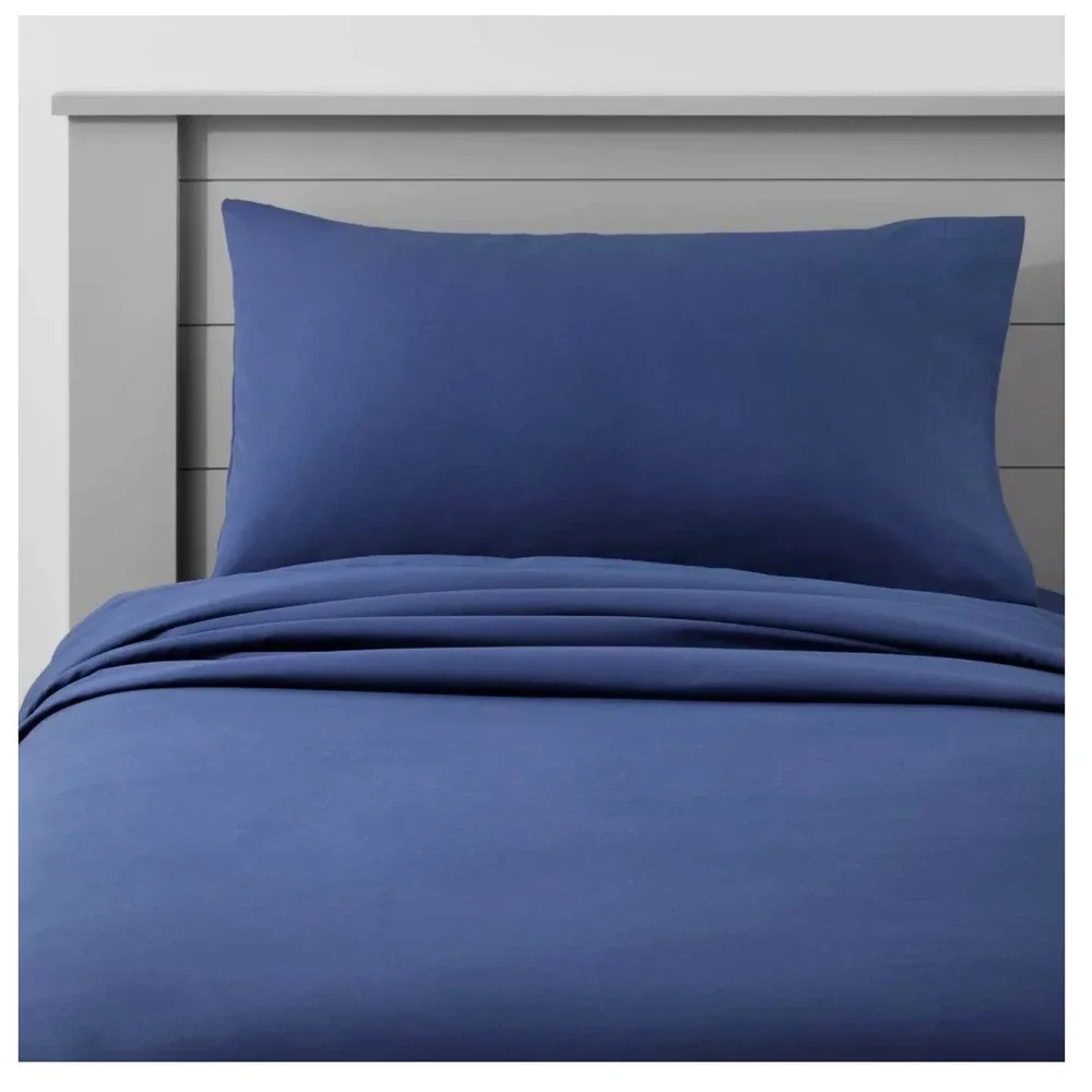 2‎ sets - Pillowfort Toddler Sheet Set Blue 100% Cotton NWT 3pc Bedding Blue